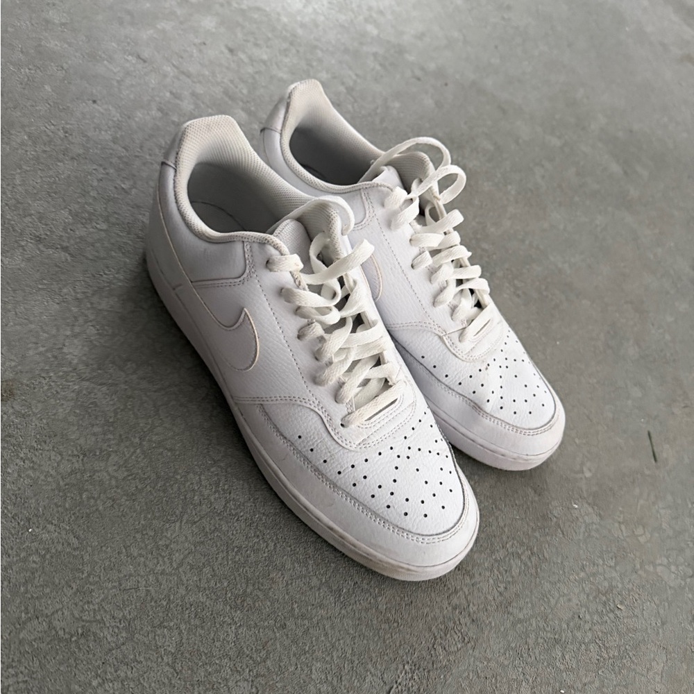 Nike All-White Low-Top Sneakers